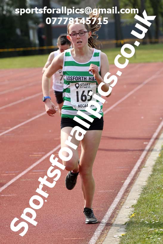 3000 metres, 2021 NECAA Open Graded Meeting, Morpeth. Photo: David T. Hewitson/Sports for All Pics